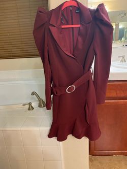 Lavish Alice Red Size 4 Office Wedding Guest Long Sleeve Cocktail Dress on Queenly