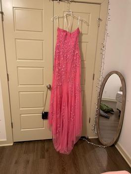 Sherri Hill Pink Size 10 Floor Length Sequin Straight Dress on Queenly