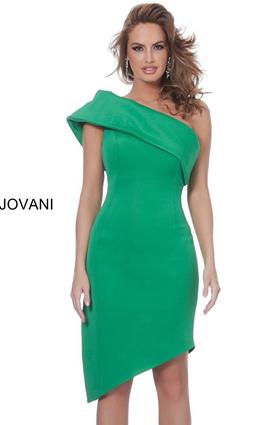 Jovani Blue Size 6 $300 Side Slit Cocktail Dress on Queenly