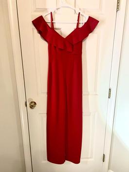 iZ Byer Red Size 0 Jumpsuit Dress on Queenly
