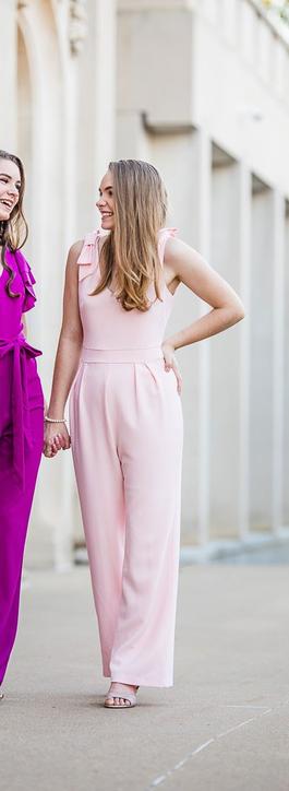 Elle Pink Size 2 Summer Jumpsuit Dress on Queenly