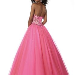 MoriLee Pink Size 22 50 Off Corset Ball gown on Queenly