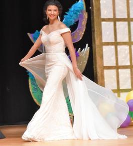 Jovani White Size 6 Sequin Medium Height Overskirt Straight Dress on Queenly