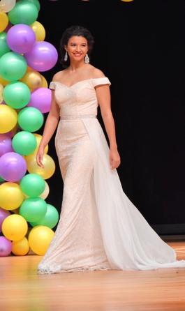 Jovani White Size 6 Sequin Medium Height Overskirt Straight Dress on Queenly