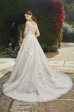 Style 2406 Evelina casablanca Pink Size 10 Embroidery Floor Length Jewelled A-line Dress on Queenly