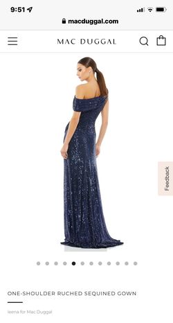 Blue Size 6 Side slit Dress on Queenly