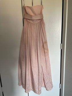 Vera Wang White Pink Size 8 Wedding Guest Black Tie $300 Straight Dress on Queenly