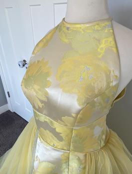 Sherri Hill Yellow Size 2 Midi $300 Cocktail Dress on Queenly
