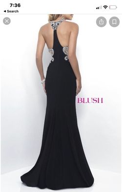 Blush Prom Black Tie Size 6 Straight Dress on Queenly