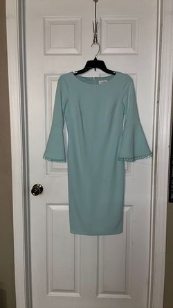 Calvin Klein Green Size 2 Military Interview $300 Floor Length A-line Dress on Queenly