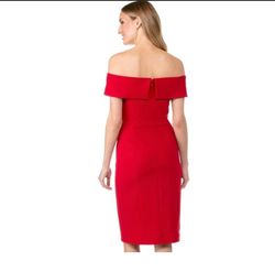 Calvin Klein Red Size 6 A-line Dress on Queenly