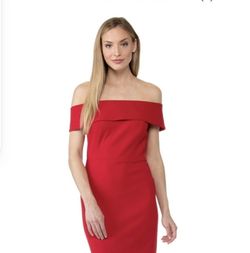 Calvin Klein Red Size 6 A-line Dress on Queenly