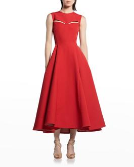 Maticevski Red Size 4 Interview Black Tie A-line Dress on Queenly