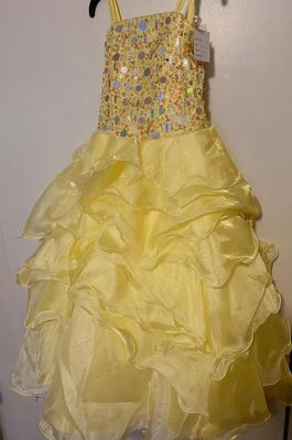 Tiffany Designs Yellow Size 0 $300 Ball gown on Queenly