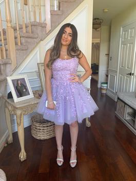 Sherri Hill Purple Size 6 $300 Homecoming Cocktail Dress on Queenly