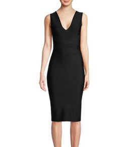 Calvin Klein Black Size 4 Midi Jersey Cocktail Dress on Queenly