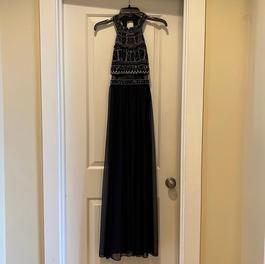 Sequin Hearts Blue Size 0 Black Tie $300 A-line Dress on Queenly