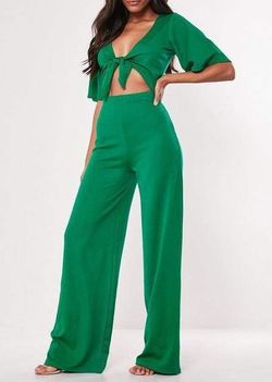 Missguided Tall Green Size 4 Two Piece 50 Off Jumpsuit Dress on Queenly