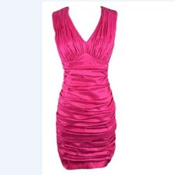 Calvin Klein Pink Size 16 Appearance Midi Euphoria Nightclub Cocktail Dress on Queenly