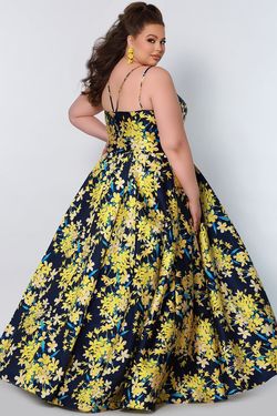 Style CE2207 Sydney's Closet Yellow Size 14 $300 Floor Length Tall Height Ball gown on Queenly