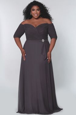 Style CE2009 Sydney's Closet Black Size 14 Floor Length Sleeves Tall Height Straight Dress on Queenly