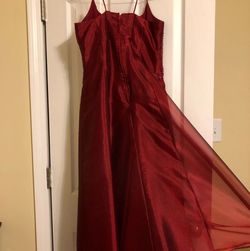 Jas Lene Red Size 4 Military Floor Length A-line Dress on Queenly
