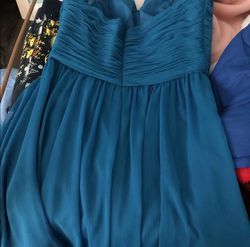 Angelina Faccenda Blue Size 12 $300 Straight Dress on Queenly