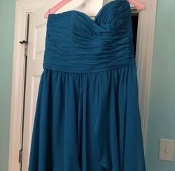 Angelina Faccenda Blue Size 12 Girls Size Straight Dress on Queenly