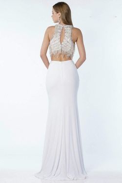 Alyce Paris White Size 12 Two Piece $300 50 Off Straight Dress on Queenly