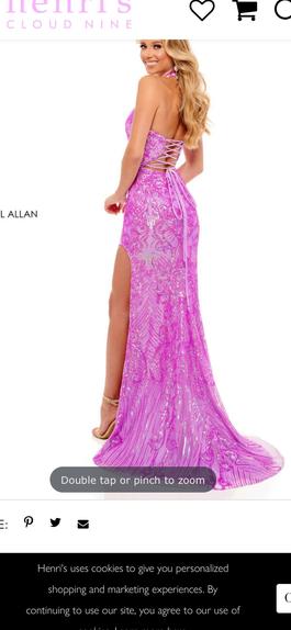 Rachel Allan Purple Size 4 Prom $300 Mermaid Dress on Queenly