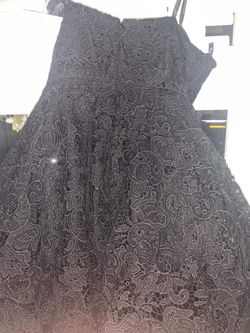 Rachel Allan Black Size 16 Homecoming $300 Cocktail Dress on Queenly