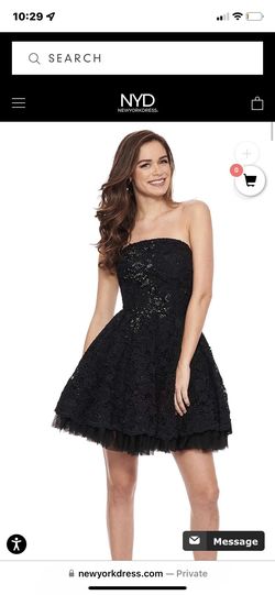 Rachel Allan Black Size 16 Homecoming $300 Cocktail Dress on Queenly