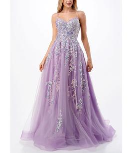 Coya collection Purple Size 6 Corset Embroidery 50 Off Sweet 16 Lavender Ball gown on Queenly