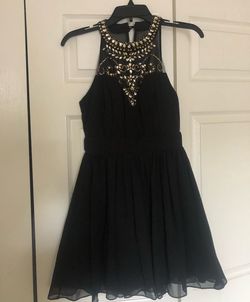 Windsor Black Size 4 Prom Sequin Midi Cocktail Dress on Queenly