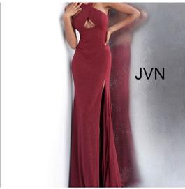 Jovani Red Size 4 $300 Side slit Dress on Queenly