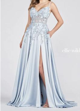 Ellie Wilde Blue Size 10 50 Off $300 A-line Dress on Queenly