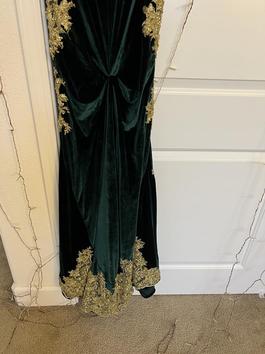 Velvet Green mermaid dress Green Size 4 Velvet $300 Military Mermaid Dress on Queenly