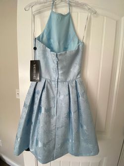 Sherri Hill Light Blue Size 2 Midi 50 Off Cocktail Dress on Queenly