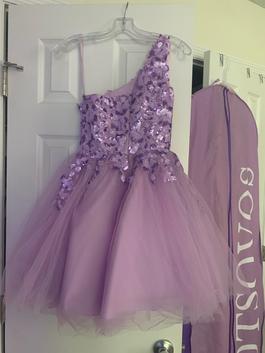 Ashley Lauren Purple Size 0 Prom One Shoulder Lavender Ball gown on Queenly