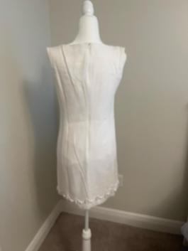 Nanette Lepore White Size 4 Floor Length $300 Straight Dress on Queenly