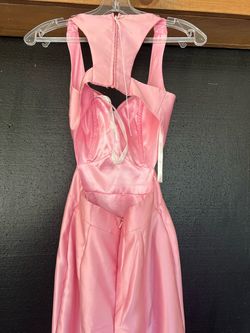 Jovani Light Pink Size 00 Train Mermaid Dress on Queenly