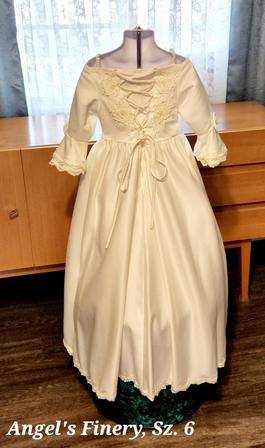 Angel's Finery White Size 6 Floor Length $300 Ball gown on Queenly