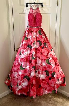Sherri Hill Hot Pink Size 2 Sweetheart Embroidery Floral Ball gown on Queenly