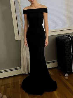 Sherri Hill Black Size 00 Polyester Train Military Mermaid Dress on Queenly