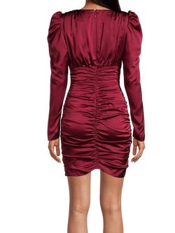 Lavish Alice Red Size 4 $300 Burgundy Mini Cocktail Dress on Queenly