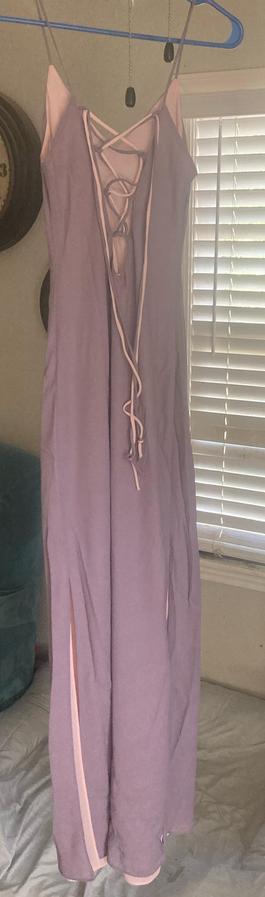 Kriza D Purple Size 4 50 Off Black Tie Straight Dress on Queenly