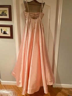 Sherri Hill Light Pink Size 10 Floor Length Jewelled Ball gown on Queenly