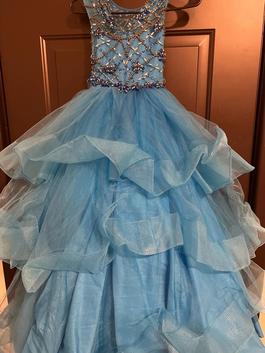 Rachel Allan perfect angel Blue Size 0 Black Tie Cupcake Ball gown on Queenly