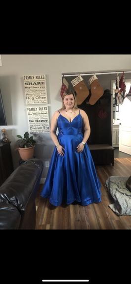Blue Size 18 Ball gown on Queenly