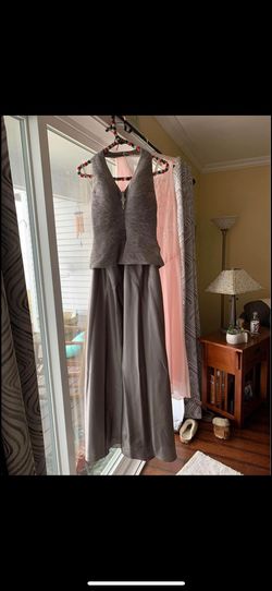 Cachet Nude Size 12 Medium Height A-line Dress on Queenly